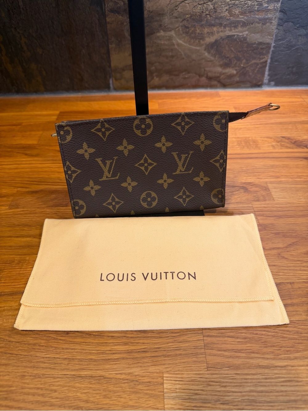Vintage Louis Vuitton Monogram Canvas Pouchette - with COA & Dust Bag